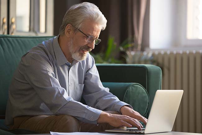 man at laptop